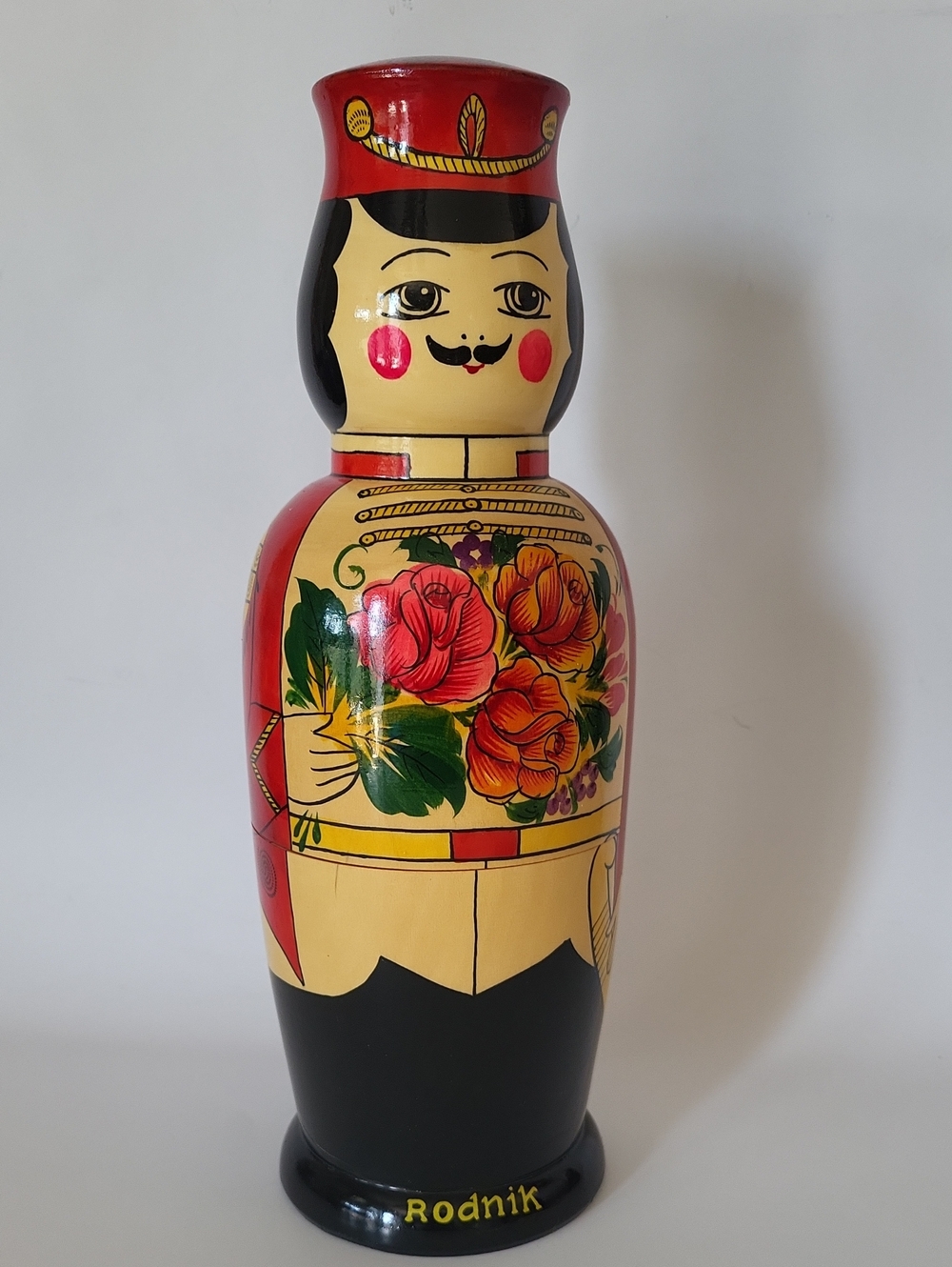 Rodnik Vodka | Wooden Doll | Bottle Holder